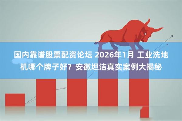 国内靠谱股票配资论坛 2026年1月 工业洗地机哪个牌子好？安徽坦洁真实案例大揭秘